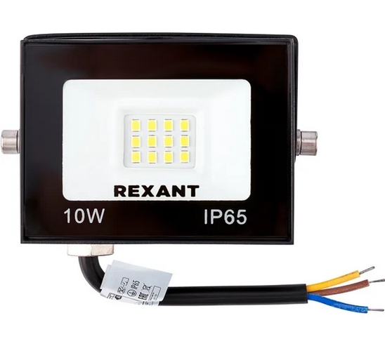 Screenshot 2024-10-16 at 15-55-12 Светодиодный прожектор REXANT LED 10 Вт 800 Лм 4000 K черный корпус 605-036