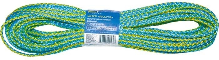 93955 Шнур вязаный 8мм 20м п-п с серд. Радуга, 8мм, L20м, 140-150кгс, СИБРТЕХ