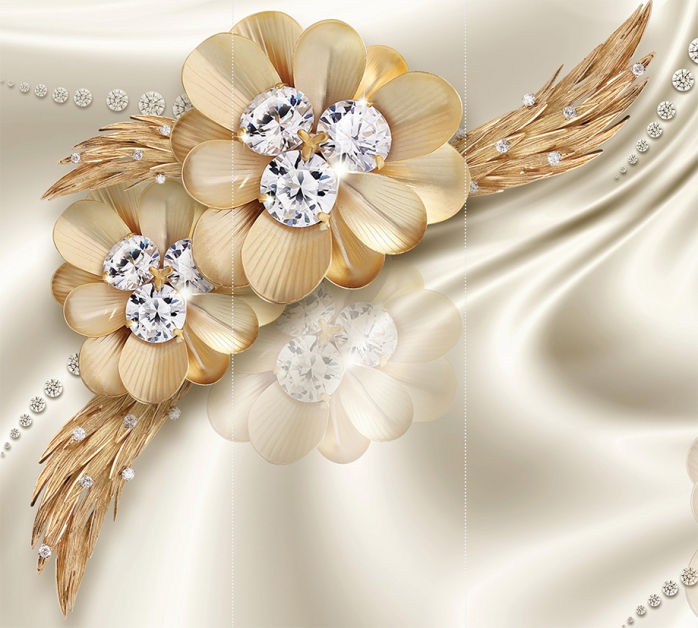 цветы и бриллианты
