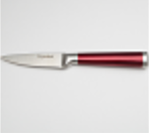 Нож для овощей с красной ручкой "Burgundy" 3,5" (8,89 см)