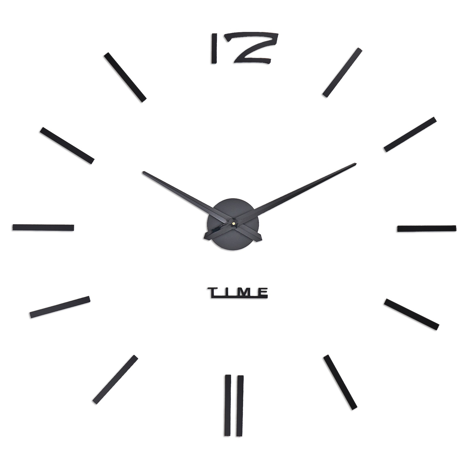 2768033 Часы-наклейка Кайро, d-65 см, серебро