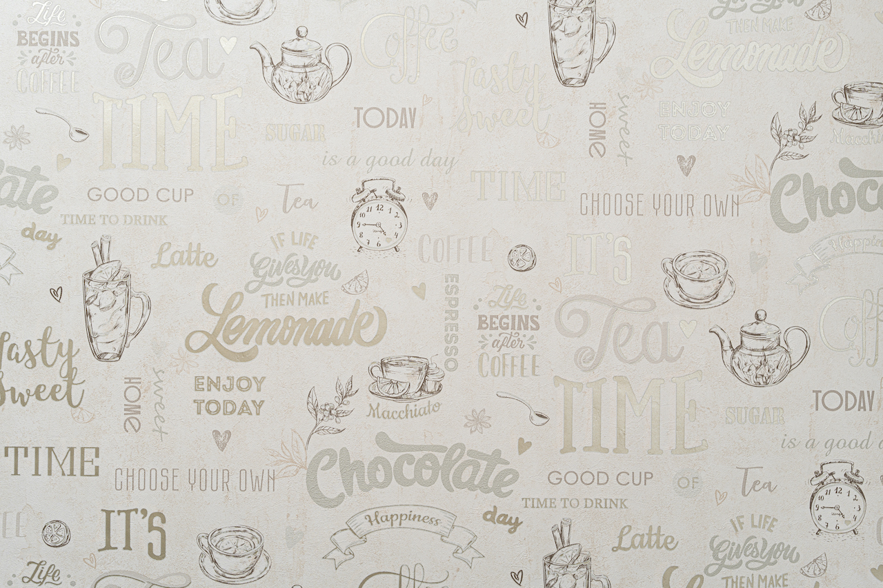 11066-03 Обои флизелиновые Латте, мотив бежевый 1,06x10,05м