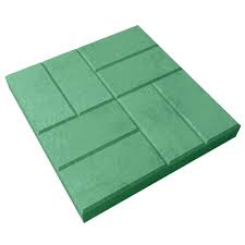 Плитка тротуарная 8 кирпичей 330x330 Зеленая