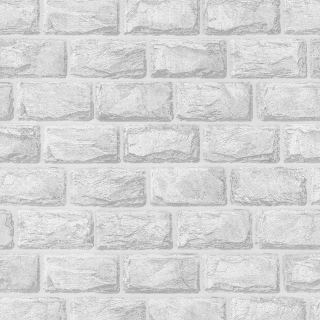 1363-11 Обои бумажные Chole Кирпич 0,53х10,06м цвет белый