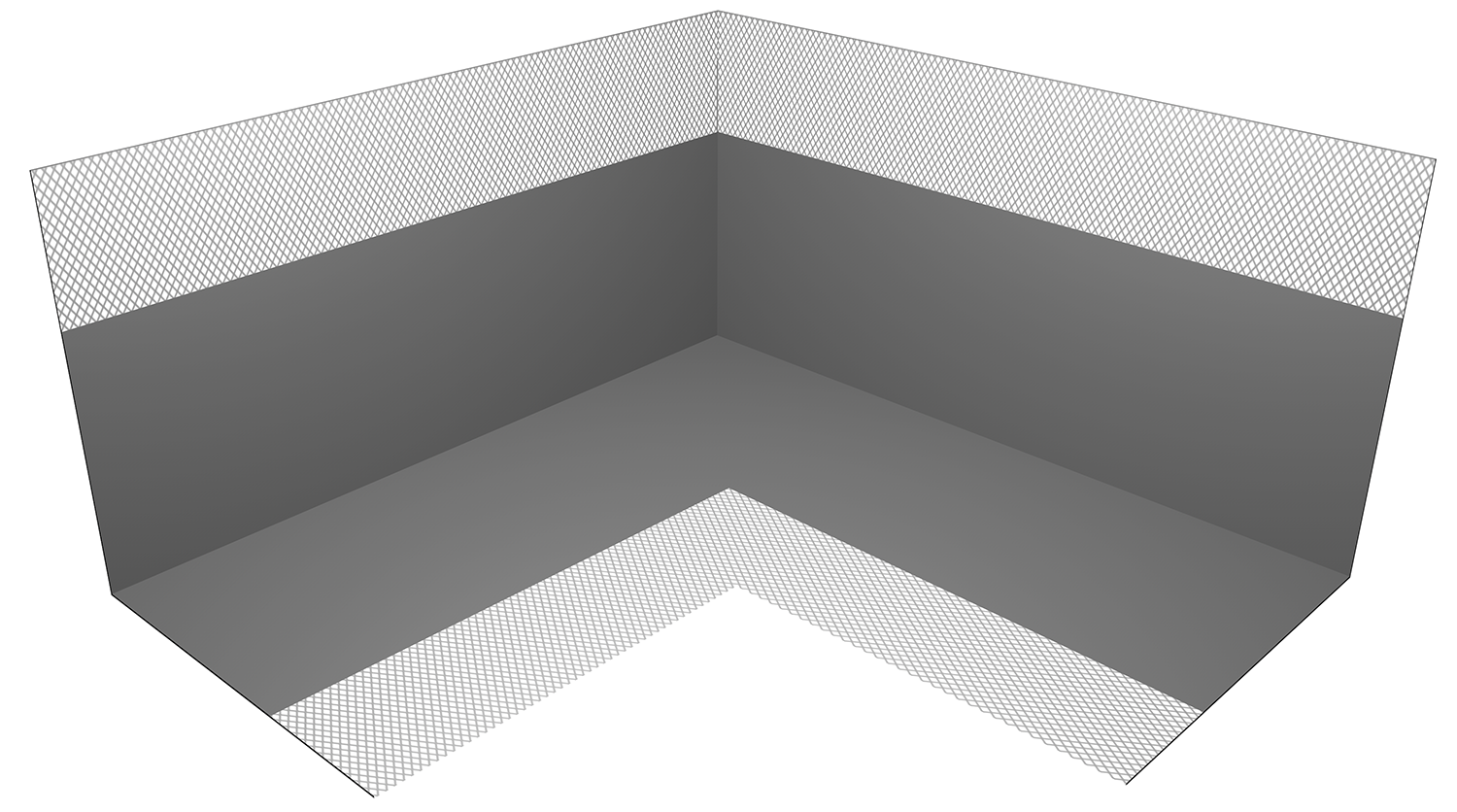 Угол внутренний гидроизоляционный Плитонит 90°