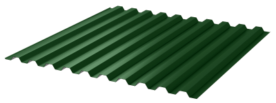 RAL6005 Профнастил С21 1,051х2м 0,45мм Зеленый мох1