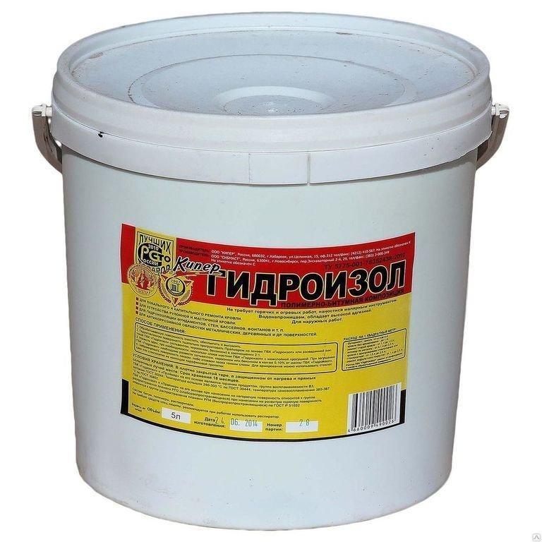 Мастика битумно-полимерная Гидроизол 5л