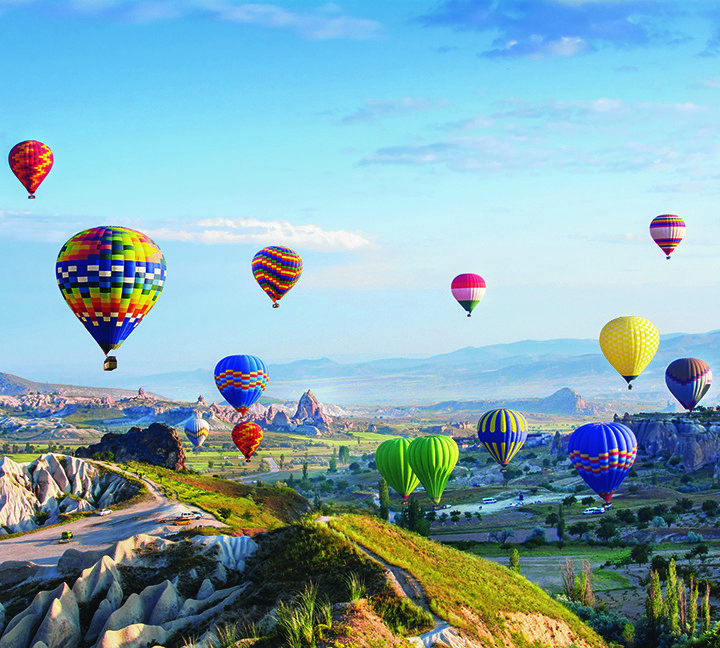 Фотообои Flizetto Полет монгольфьеров