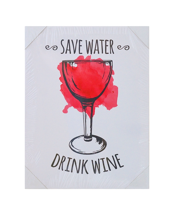 185237XCC Постер Save water - drink wine 30х40х1,5см