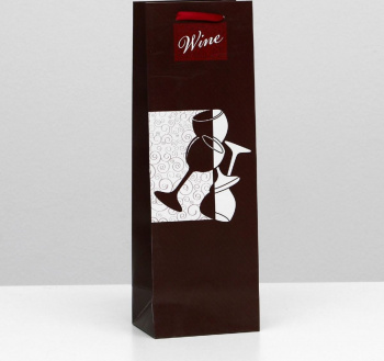 Пакет ламинированный под бутылку 12*36*9 4637791