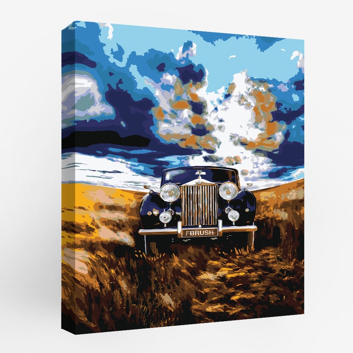 pt45-13599 Картина по номерам Роллс-Ройс 40х50 см.