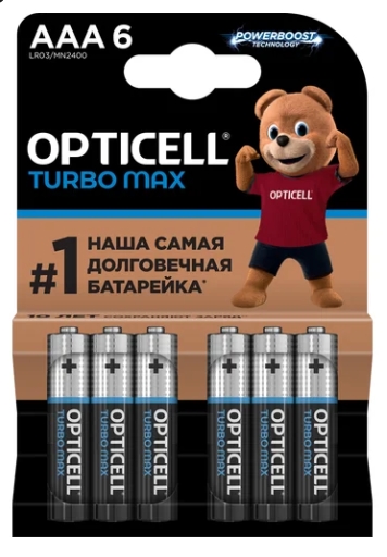 Батарейки Opticell Turbo Max LR03 BL6 6шт