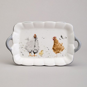 БЛЮДО LEFARD "FUNNY HENS" 23,5*14*2,5 СМ 
