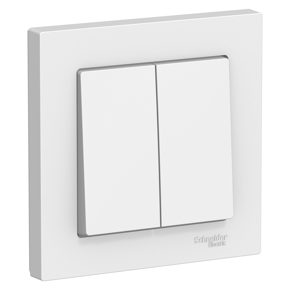 ATN000152 AtlasDesign белый в сборе Выключатель СП 2кл. сх.6 10АХ SchE
