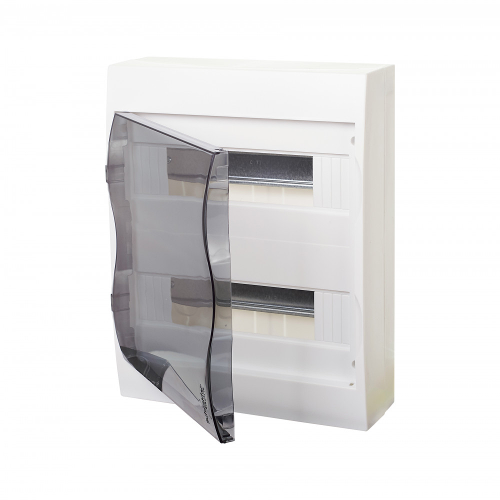 EZ9E212S2SRU Бокс навесной Systeme Electric City9 с проз. дв. 2ряд-24мод,IP40,IK07,63А,2 клеммы