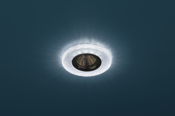 Светильник точ.DK LD1 BL  декор cо светодиодной подсветкой, голубой 