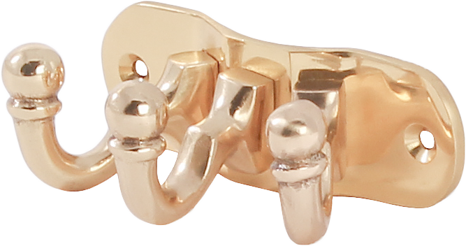 LKBR134 Крючок тройной, латунь