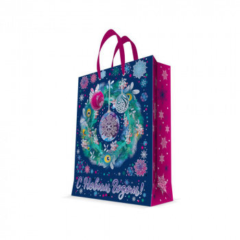 Пакет бумажный для сувенирной продукции с ламинацией, плотность 140 г/м2 /26*32,4*12,7см 86259