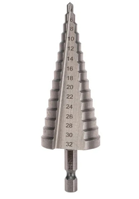 Сверло по металлу ступенчатое 4,0-32,0 мм 102 mm 62 HRC Kranz