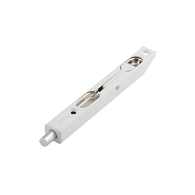 Ригель 5 1/2" (белый) для распашных дверей (Шпингалет торцевой)						