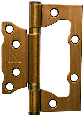 Петля дверная без врезки 100х75х2.0 мм CF(кофе) MARLOK (2шт.)