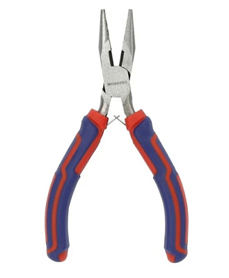 Плоскогубцы-мини с длинным носом WP231095 110мм/CR-V //WORKPRO