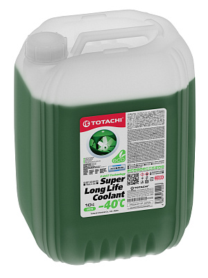 Антифриз зеленый TOTACHI SUPER LONG LIFE COOLANT -40°C, 10л