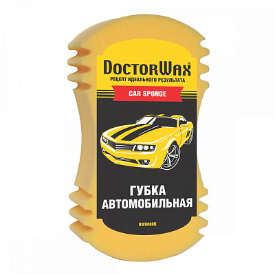 Губка для мытья автомобиля Doctor Wax 12x25x7см 1/48шт