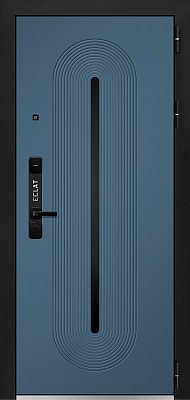 Дверь метал. Eclat 4 2050*960 R (правая) Джелато/Санд синий