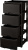 KL377312011 Комод Keeplex Rattan четырехсекционный 48х41х94,5см темный каштан