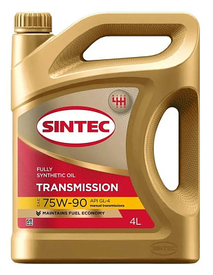 Масло трансмиссионное SINTEC TRANS 75W90 GL-4 4л синтетическое