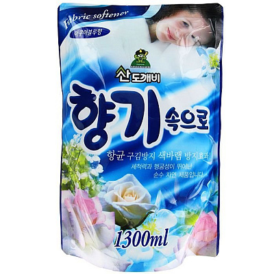 Кондиционер для белья SANDOKKAEBI AQUA BLUE Голубой 1,3л не марка