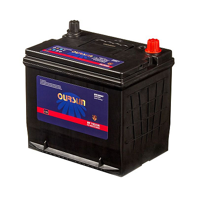 Аккумулятор 75D23R Ёмкость 65 Ah, Пусковой ток 560А OURSUN JIS MF