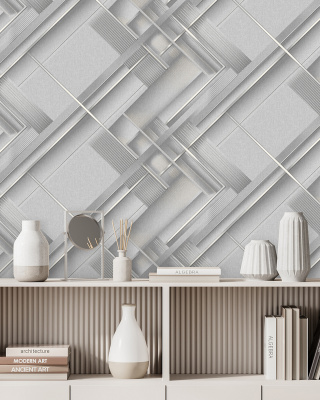 286897 Обои флизелиновые Modern, мотив серый 1,06x10,05м1