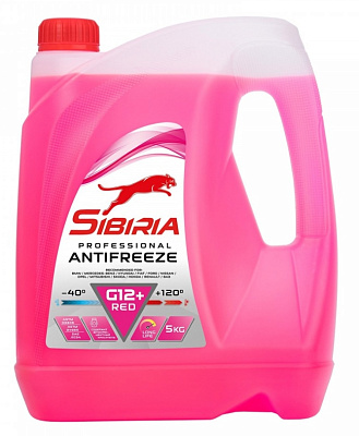 Антифриз красный SIBIRIA G12+ -40 5кг