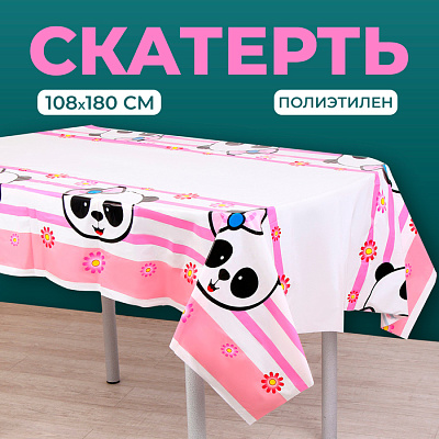 Скатерть "Панда" 108х180 см   