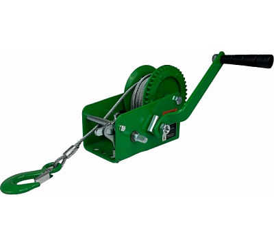 Лебедка ручная барабанная HITCH HW 1100, 1100 кг, канат 10 м