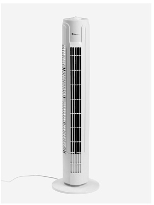 Вентилятор колонный Sakura SA-19W, 45 Вт, 80 см, 3 режима, механический, белый