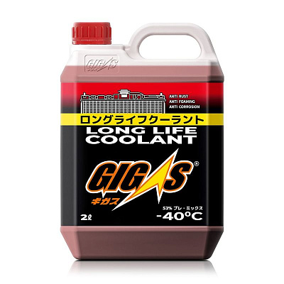 Антифриз красный Soft99 GIGAS LONG LIFE COOLANT (Япония) -40°C, 2л