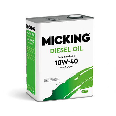 Масло моторное 10W40 Micking Diesel Oil PRO2, API CG-4/CF-4 Полусинтетическое 4л