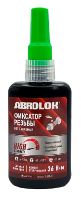 Фиксатор резьбы красный (неудаляемый) ABRO MASTERS 50мл