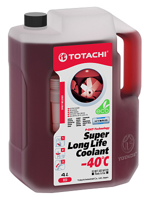Антифриз красный TOTACHI SUPER LONG LIFE COOLANT -40°C 4л