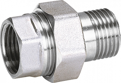 Сгон прямой 1 1/4" (американка), внутренняя-наружная резьба, AQUALINK