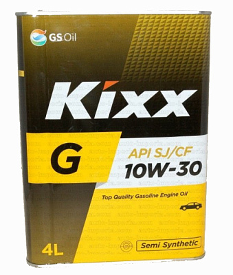 Масло моторное 10W30 SJ KIXX G 4л п/синтетическое