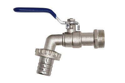 Кран шаровый водоразборный 1/2", ручка, наружная резьба, TIM