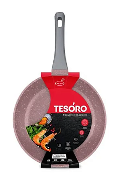 Сковорода "TESORO Florence total pink" 26см, h 6,3см