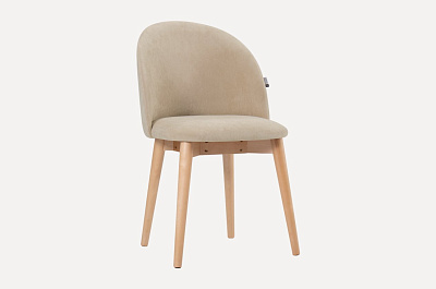 Стул Марти-2 49х53х82см Velvet Beige цвет: бежевый, опоры: натуральный