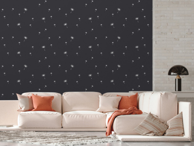 283889 Обои флизелиновые Marta мотив чёрный 1,06х10м1