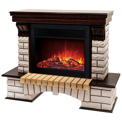 Каминокомплект COUNTRY 26 AO-215 AO 1040х1200х450 мм+ очаг MOONBLAZE цвет:коричневый
