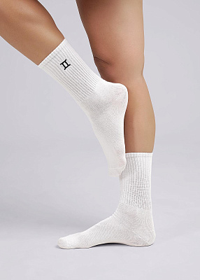 Носки женcкие Clever близнецы р.23 белый